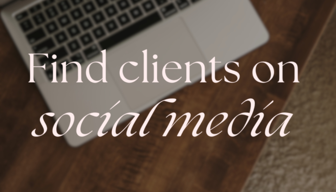 find clients on social media