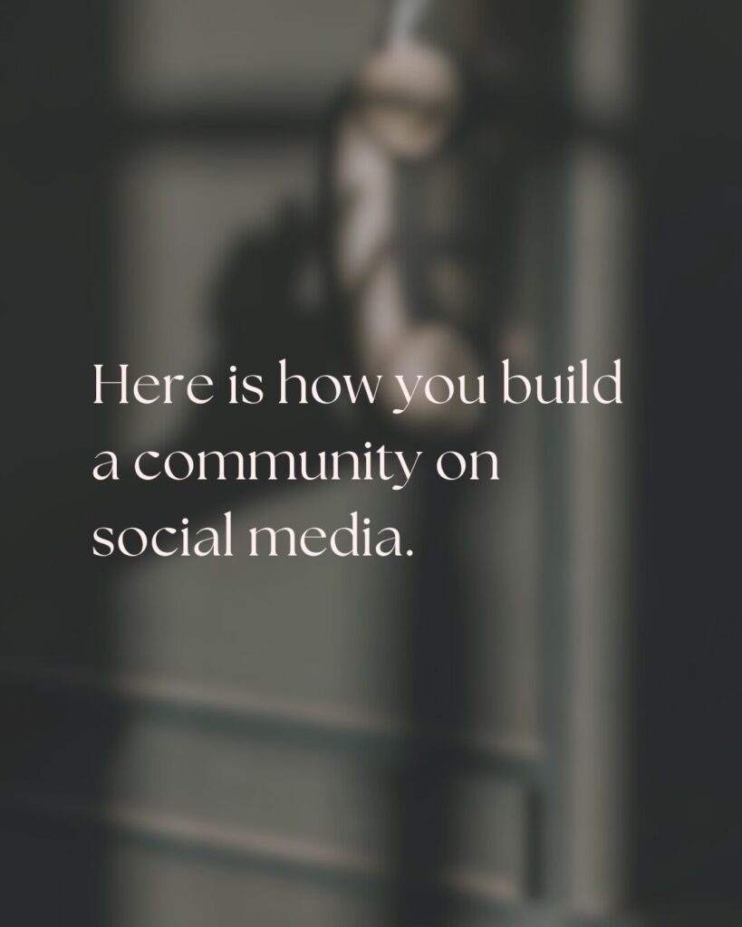 Community Building on Social Media